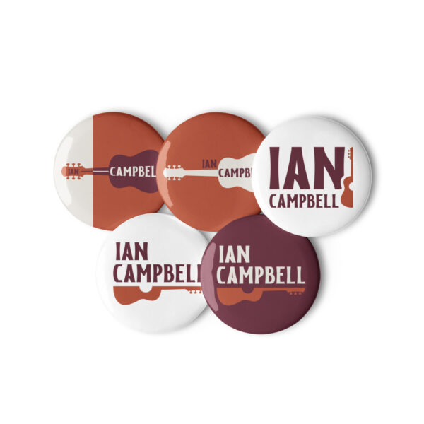 Ian Campbell pin buttons - Image 2