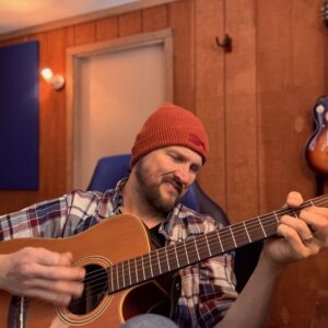 Guitar Logo Waffle beanie