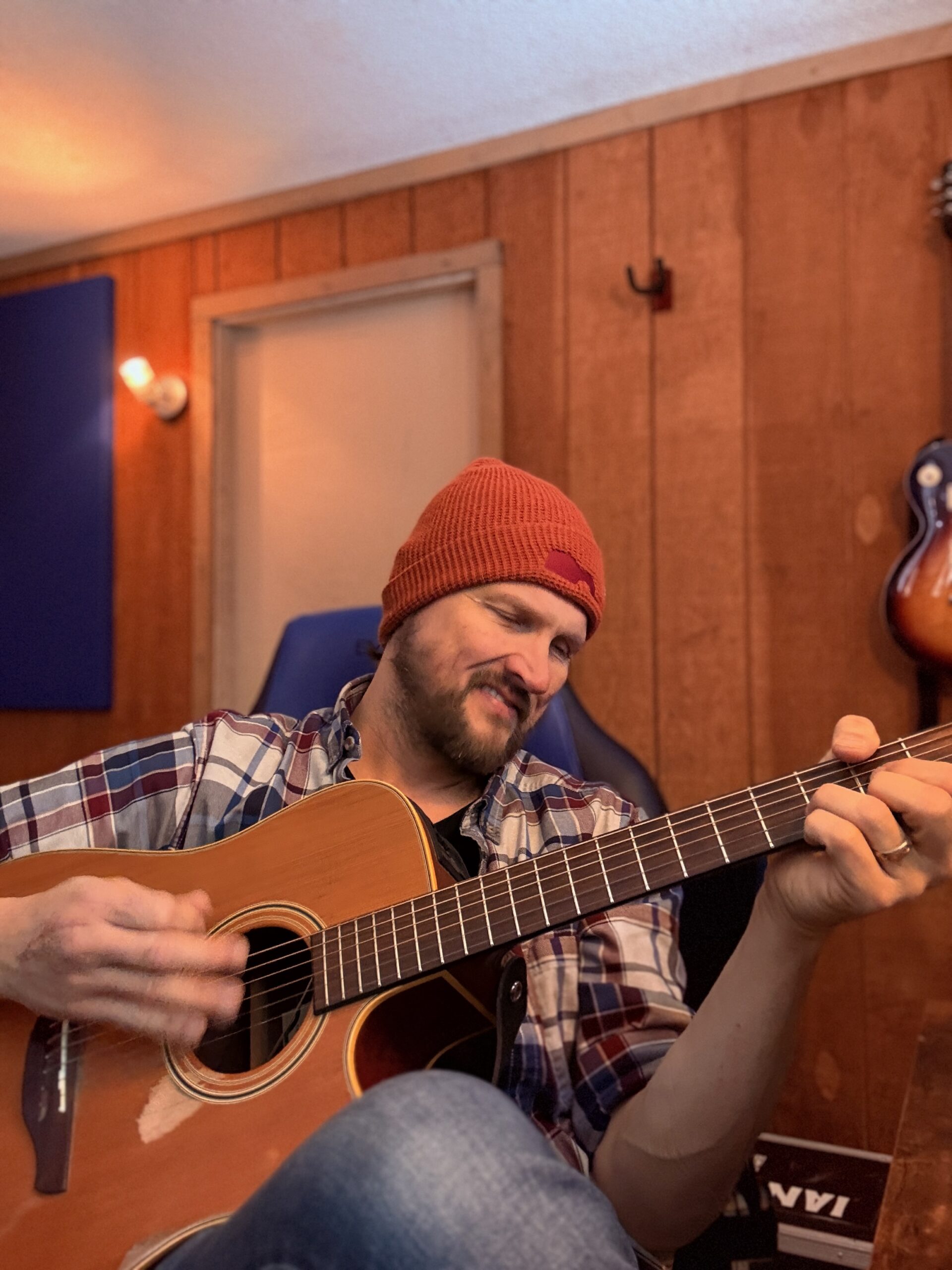 Guitar Logo Waffle beanie - Image 1