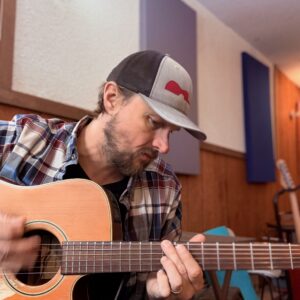 Guitar Logo Trucker Hat - Image 3